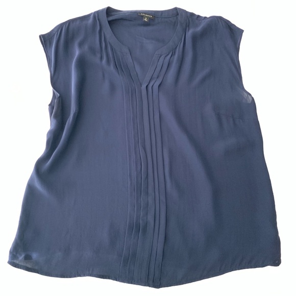 Talbots Tops - Talbots Blue silk blouse 8